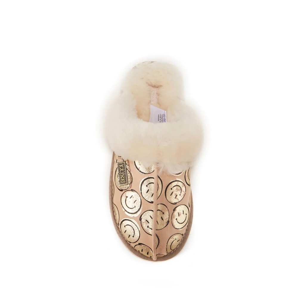 Australia Luxe Collective Slippers with smiley faces